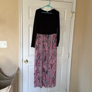 Paisley maxi dress